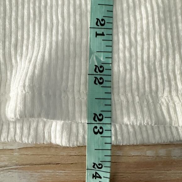 ATM Anthony Thomas Melillo  Rib Knit Short Sleeve White Size Small - Picture 10 of 11